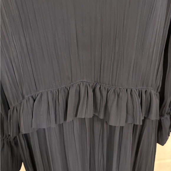 Mossimo Dutti‎ Navy V Neck Maxi Gown New No Tags Sz S - Picture 3 of 10